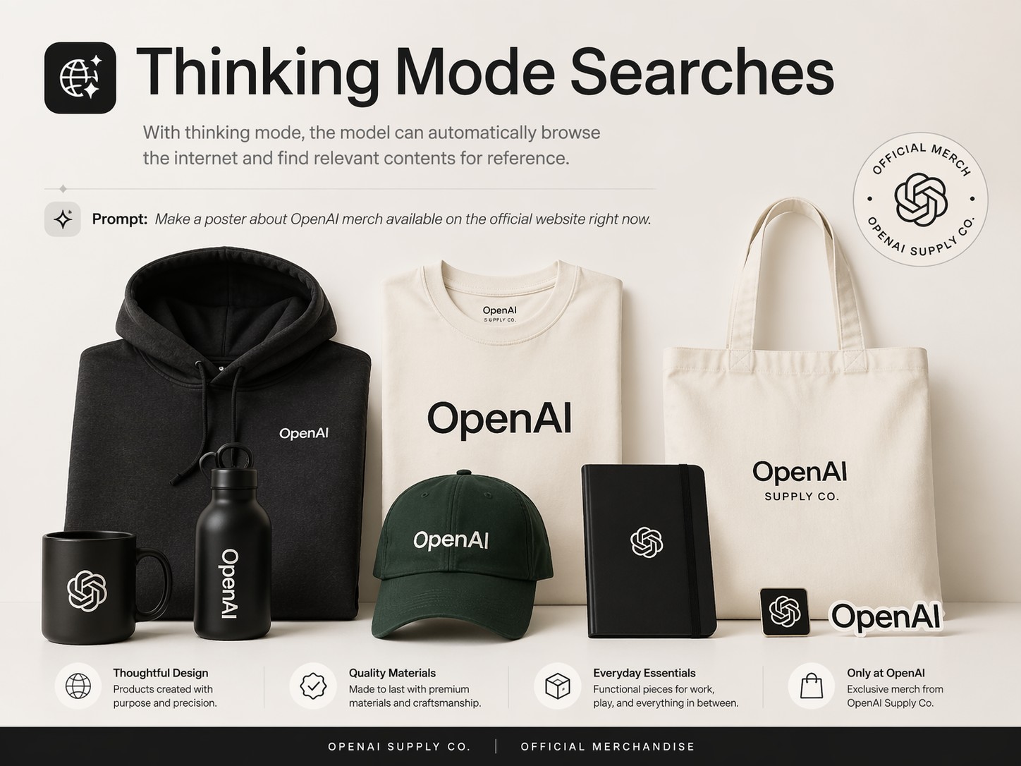 GPT Image 2 built-in thinking mode — web search and file analysis visualization
